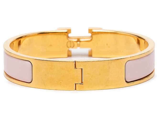 Hermès Clic H Armband PM schmal, rosa Emaille - Ansicht 3