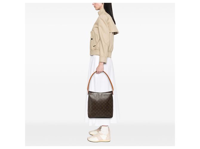 Louis Vuitton Brown Monogram Looping GM - vista 6