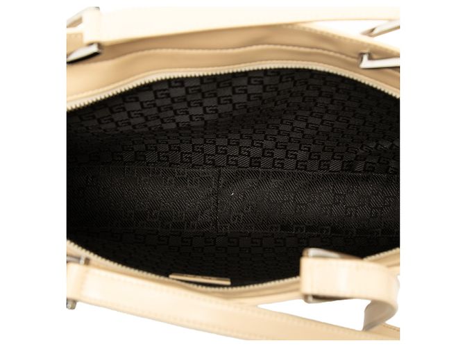 Borsa Jackie Gucci in pelle di vitello beige - vista 4