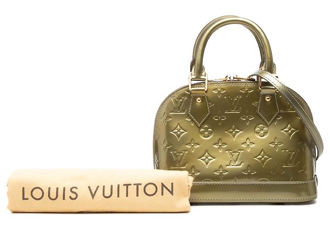 Louis Vuitton Green Monogram Vernis Alma BB - vista 7