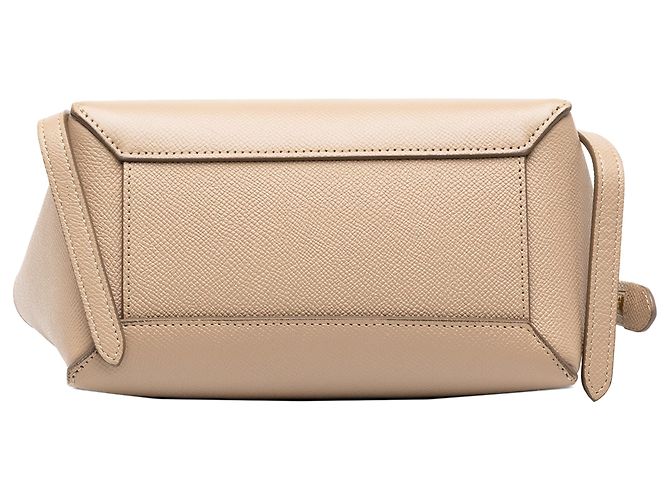 Belt Bag Céline Borsa cintura Celine Nano in pelle di vitello grana Beige - vista 3