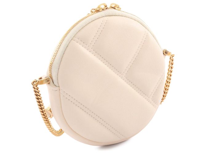 Bulgari Bvlgari Serpenti Cabochon Round Crossbody in pelle bianca - vista 2