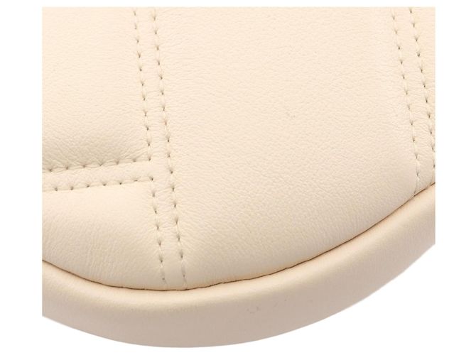 Bulgari Bvlgari Serpenti Cabochon Round Crossbody in pelle bianca - vista 5