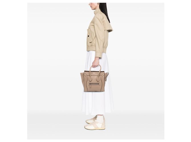 Céline Celine Luggage Micro Leder Tote braun - Ansicht 6