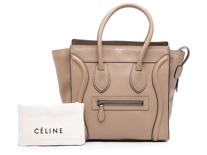 Céline Celine Luggage Micro Leder Tote braun - Ansicht 7