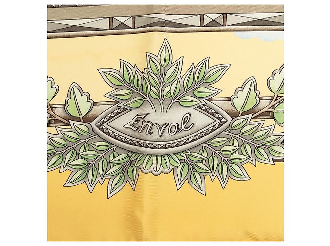 Hermès Yellow Envol Seidentuch 90 - Ansicht 3