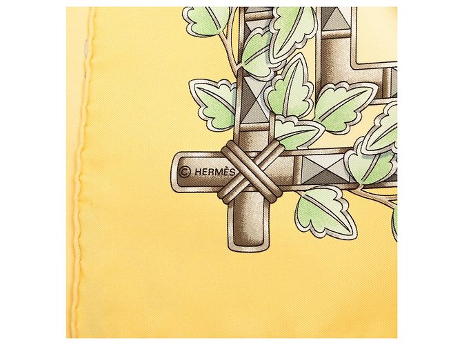 Hermès Yellow Envol Seidentuch 90 - Ansicht 6