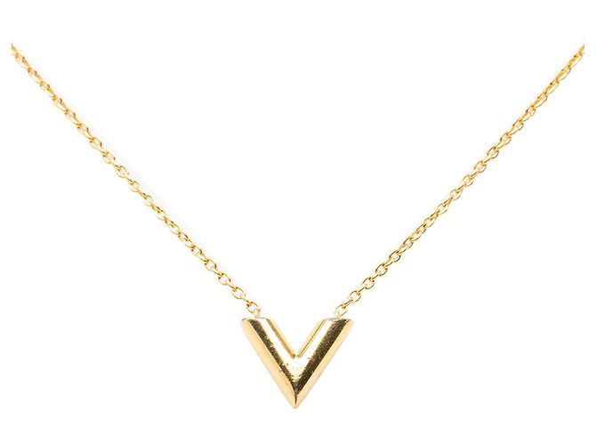 Collana Essential V Louis Vuitton Gold Plated Gold - vista 2