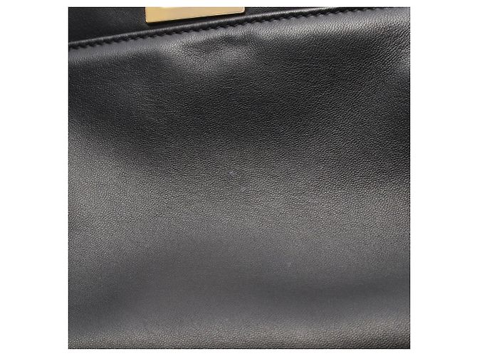 Borsa Satchel Fendi Peekaboo Iconic Mini in pelle nera - vista 7