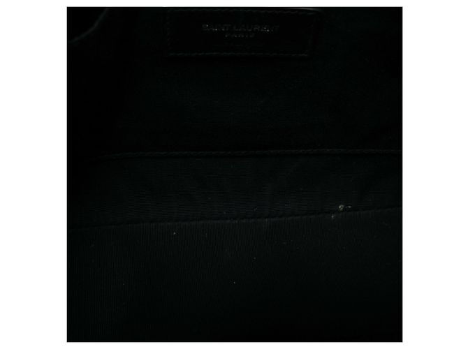 Autre Marque Saint Laurent Lou Camera Bag Monogram aus grauem Metallic-Leder gesteppt - Ansicht 4