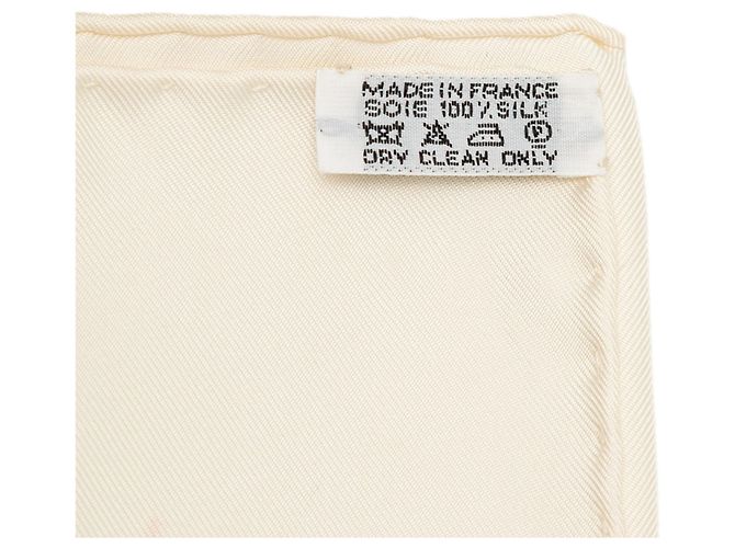 Foulard di seta Hermès White Cheval Surprise 90 - vista 7
