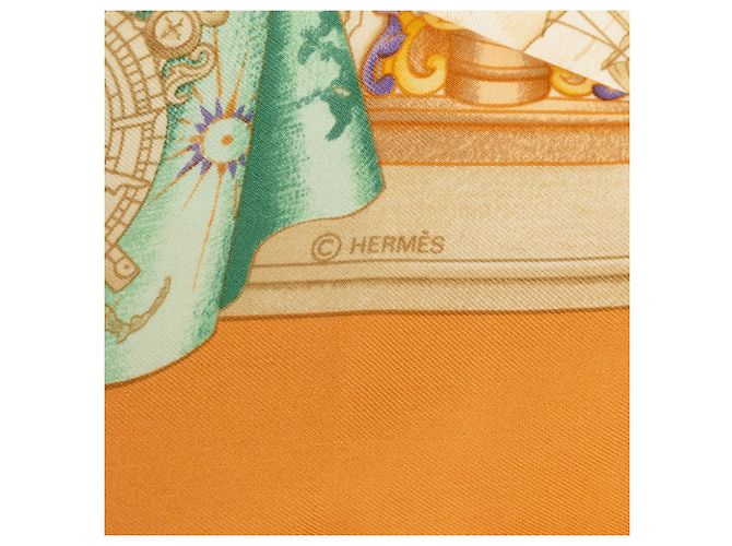 Foulard di seta Hermès Beige Azulejos 90 - vista 4