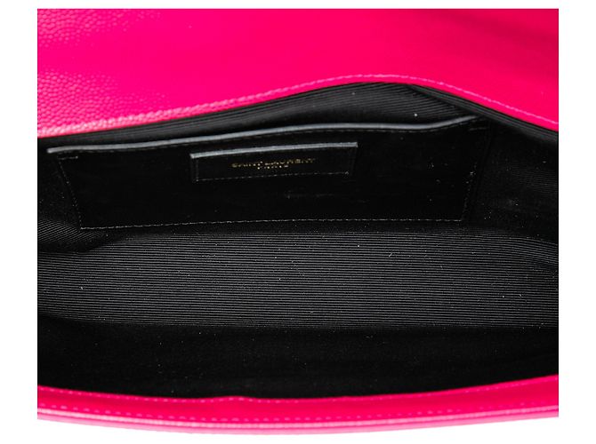 Autre Marque Clutch Saint Laurent Pink Grain de Poudre Monogram Cassandre - vista 4