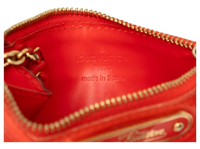 Portachaves Louis Vuitton Monogram Vernis Rojo - vista 5