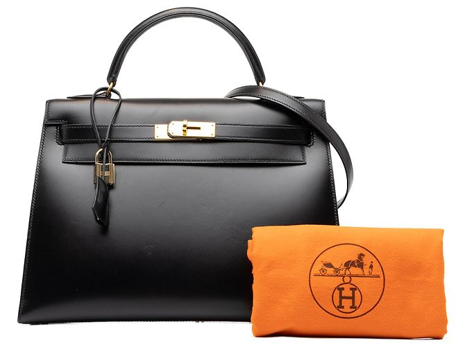 Hermès Black Box Calf Kelly Sellier 32 - vista 7