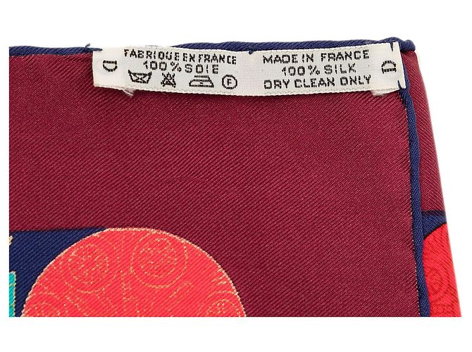 Pañuelo de seda Hermès Blue Torana 90 - vista 7