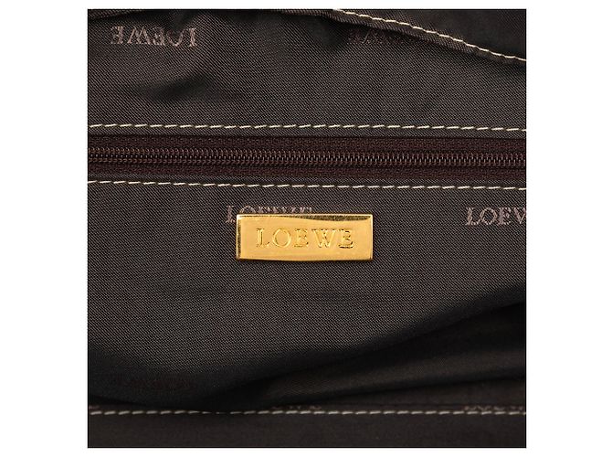 LOEWE Amazona 28 in pelle metallizzata oro - vista 5