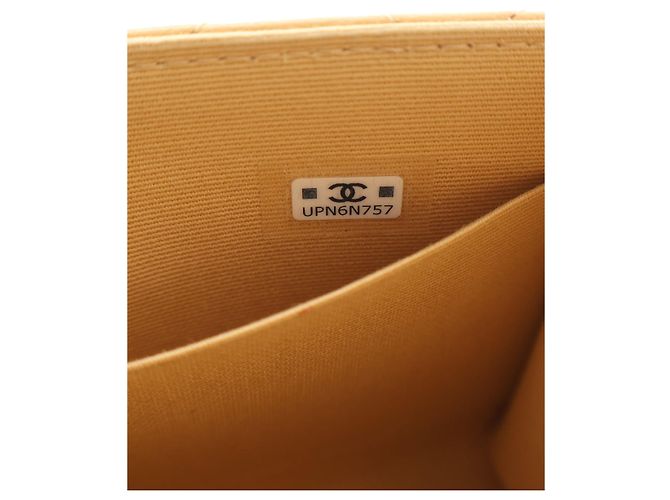 Chanel Beige CC Quilted Lambskin Faux Pearl Top Handle Flap - vista 7