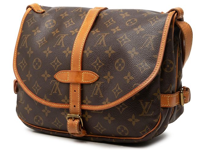 Louis Vuitton Brown Monogram Saumur 30 - vista 2