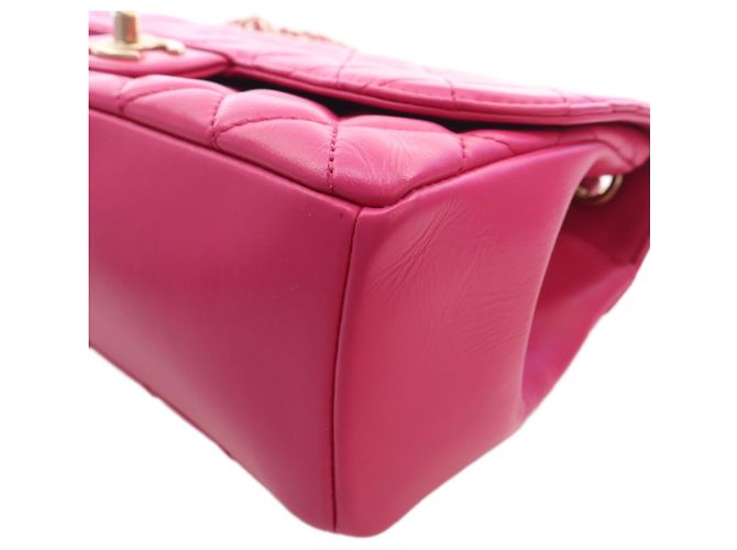Chanel Pink Medium Quilted Lambskin Mademoiselle Chic Flap - vista 10