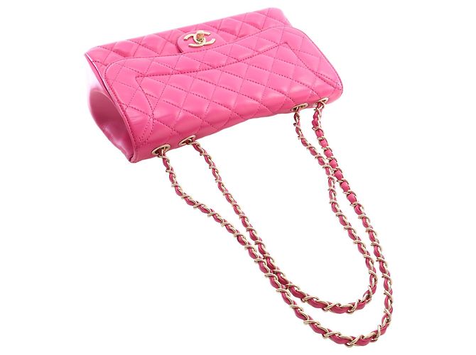 Chanel Pink Medium Quilted Lambskin Mademoiselle Chic Flap - vista 11