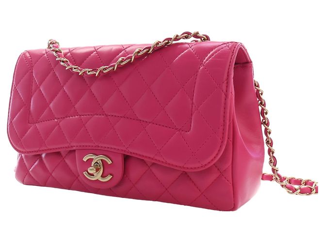 Chanel Pink Medium Quilted Lambskin Mademoiselle Chic Flap - vista 13