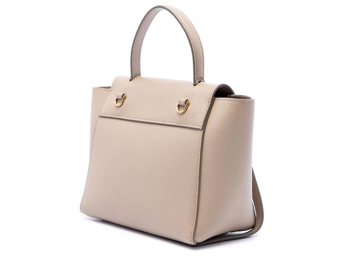 Belt Bag Céline Borsa cintura Celine Nano in pelle di vitello grana Beige - vista 2