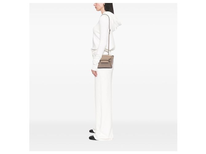 Belt Bag Céline Borsa cintura Celine Nano in pelle di vitello grana Beige - vista 6
