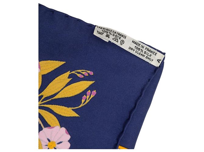 Hermès Blue Costumes Des Departments Seidentuch 90 - Ansicht 4