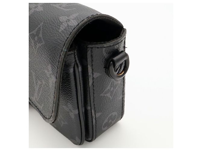 Portafoglio a tracolla Louis Vuitton Monogram Eclipse Montsouris - vista 6