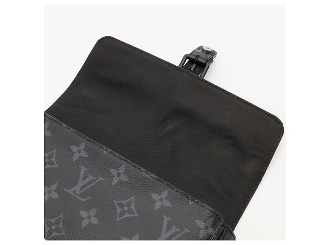Portafoglio a tracolla Louis Vuitton Monogram Eclipse Montsouris - vista 7