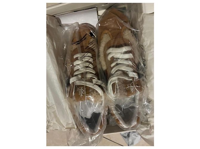 Lauren Ralph Lauren Sneakers in camoscio e shearling - vista 6