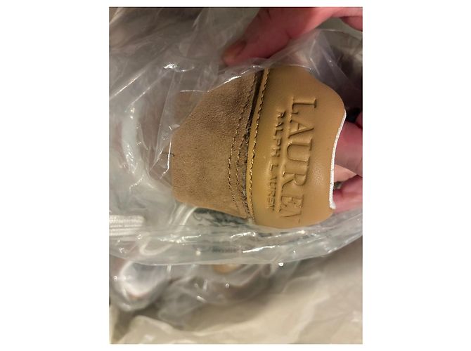 Lauren Ralph Lauren Sneakers in camoscio e shearling - vista 7