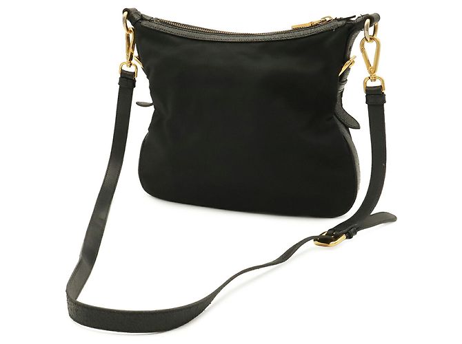 Bolsa de Ombro Prada Triangle em Black - vista 3