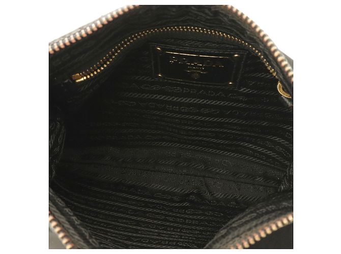 Bolsa de Ombro Prada Triangle em Black - vista 8