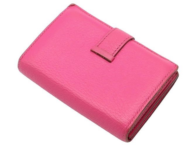 Béarn Hermès Hermes Bearn Card Case in Rose Shocking - vista 3