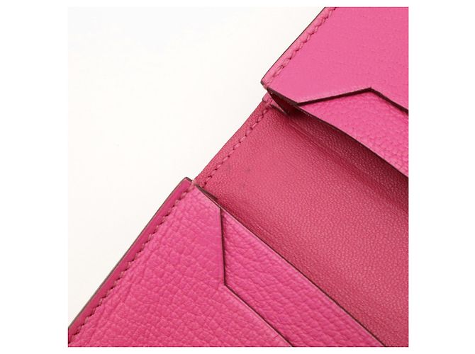 Béarn Hermès Hermes Bearn Card Case in Rose Shocking - vista 9
