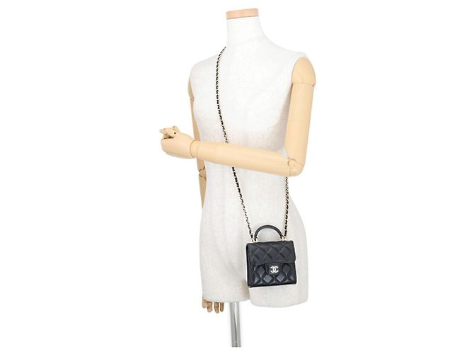 Borsa a tracolla Chanel Mini Matelassé con catena - vista 4