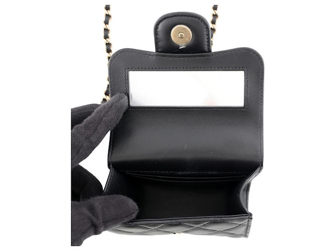 Borsa a tracolla Chanel Mini Matelassé con catena - vista 5