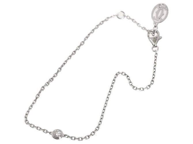Bracciale Cartier d'Amour con ciondolo di diamanti - vista 2