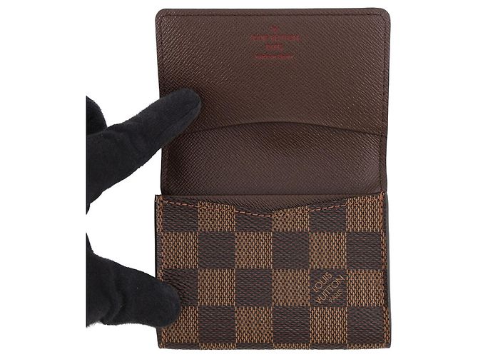 Tarjetero Louis Vuitton en Damier Ebene - vista 4