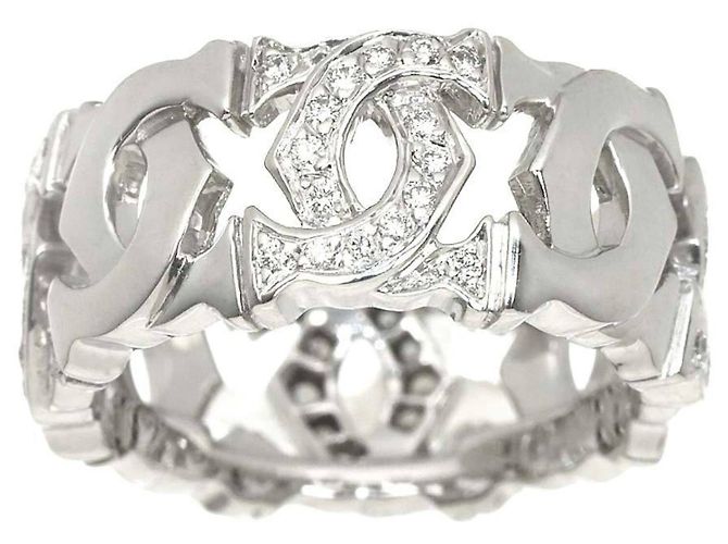 Cartier Entrelacés Diamantring aus 18K Weißgold - Ansicht 2