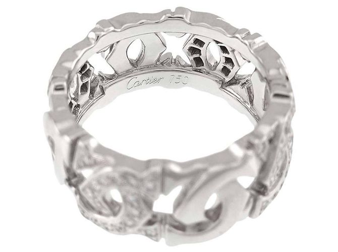 Cartier Entrelacés Diamantring aus 18K Weißgold - Ansicht 3
