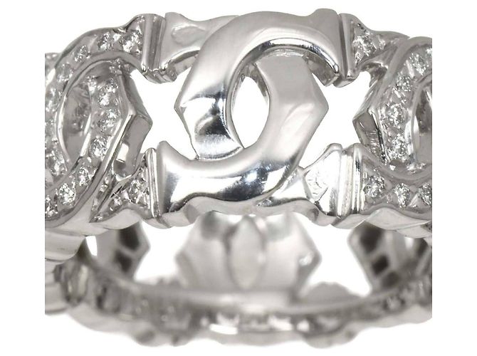 Cartier Entrelacés Diamantring aus 18K Weißgold - Ansicht 5