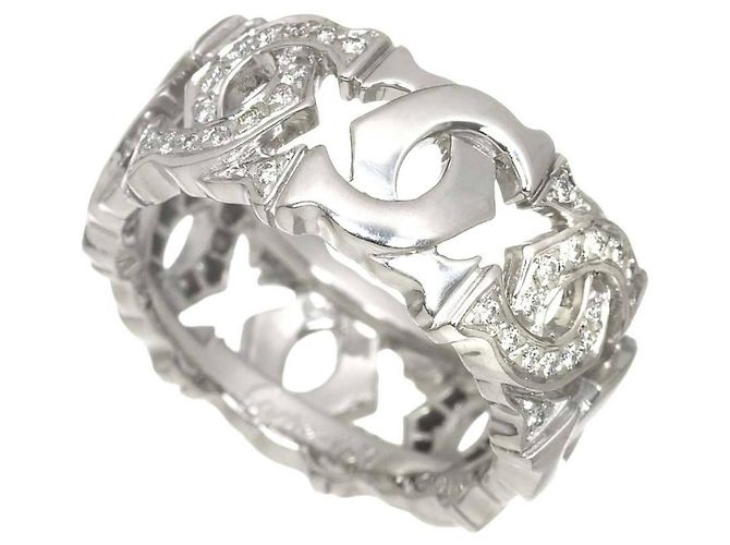 Cartier Entrelacés Diamantring aus 18K Weißgold - Ansicht 6