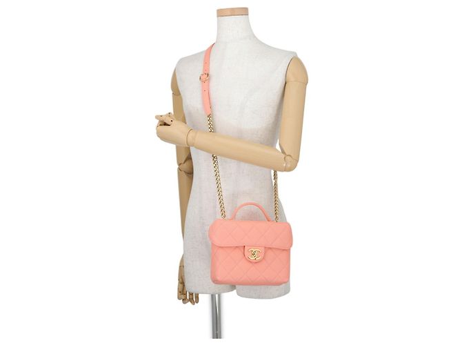 Borsa Chanel Matelassé Rosa Salmone - vista 4