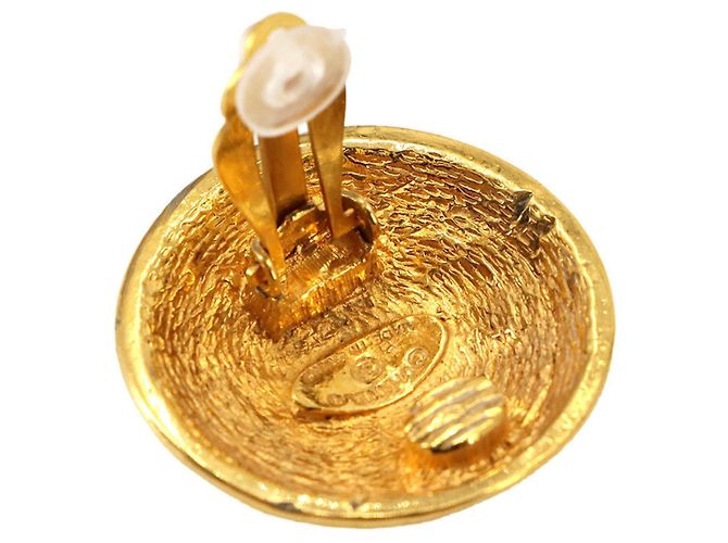 Chanel Coco Mark Gold Clip-Ohrringe - Ansicht 3