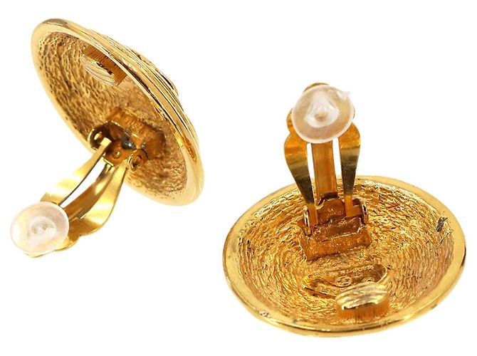Chanel Coco Mark Gold Clip-Ohrringe - Ansicht 5