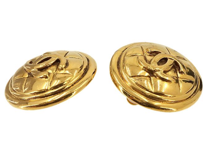 Chanel Coco Mark Gold Clip-Ohrringe - Ansicht 6