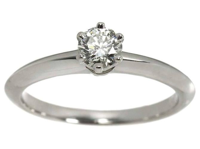 Autre Marque Tiffany & Co. Platin Solitärring - Ansicht 2